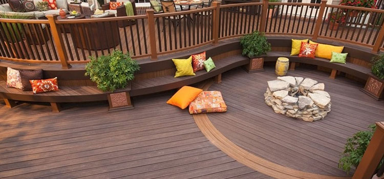 Gray TREX Decking in San Gabriel, CA