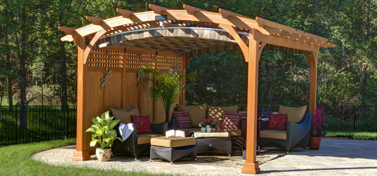 Modern Wood Pergola Installation in San Gabriel, CA